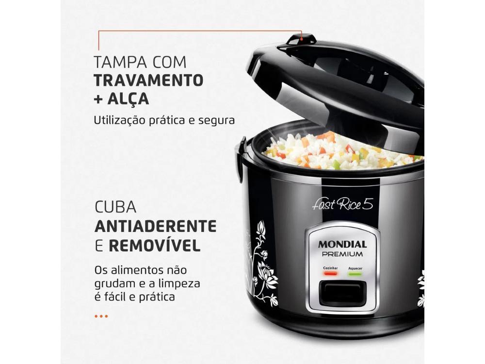 Miniatura Panela Elétrica De Arroz Mondial Fast Rice Premium 5X. 127V