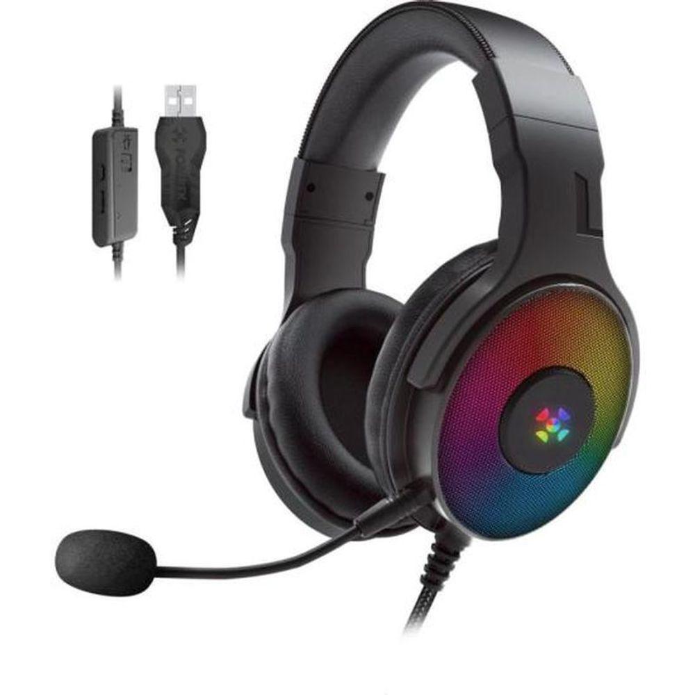 Miniatura Headset Gamer Fortrek Cruiser 7.1 Usb Rgb Preto