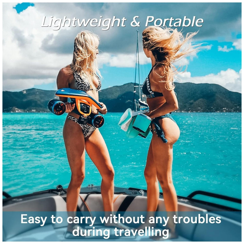 Scooter Subaquático Sublue Mix Cinza com Dual Motor, Bateria Removível 11000mAh, 3,5 kg, Mergulho e Snorkel, Acabamento Fibra de Carbono,11,1V