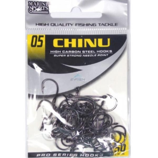 Miniatura Anzol Chinu Nº 5 Black Nickel Marine Sports - 50 Peças
