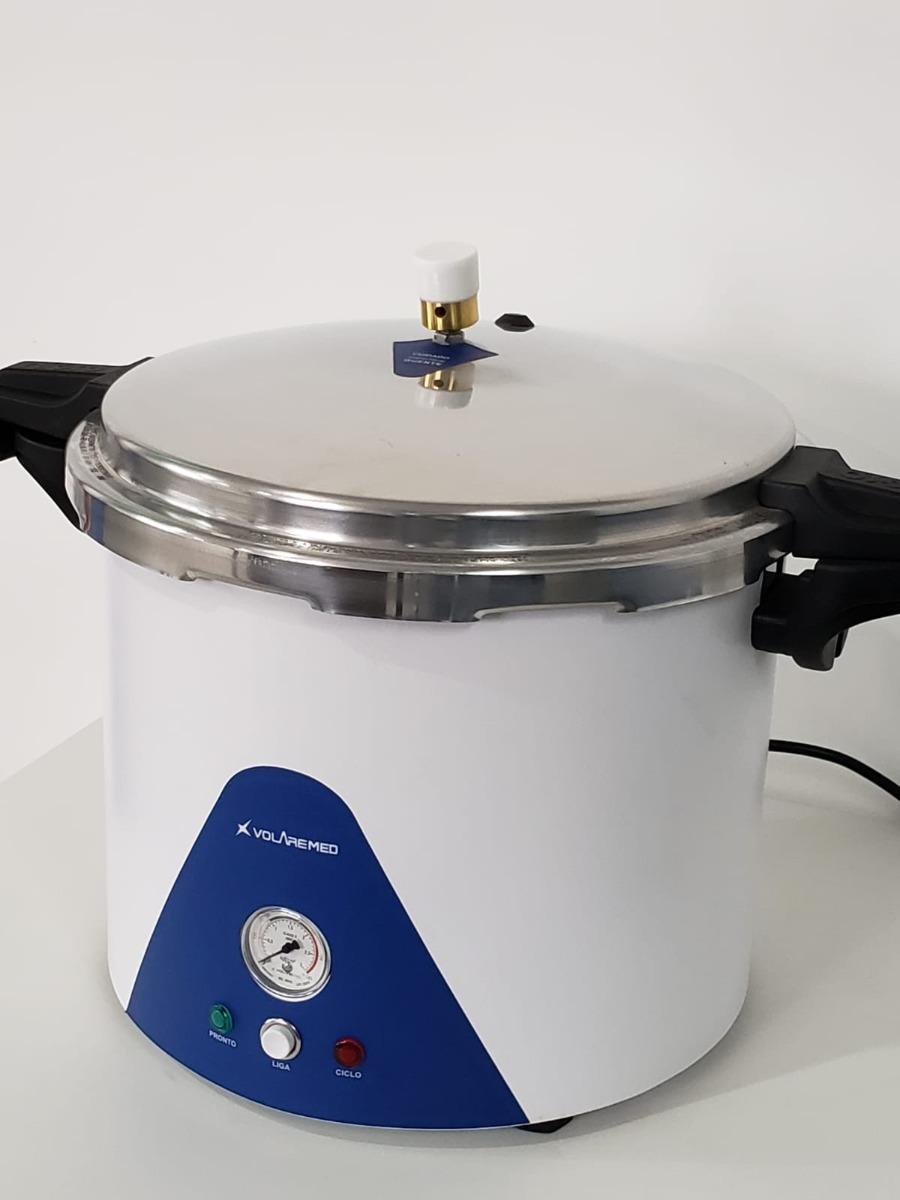 Miniatura Autoclave Manicure Vertical 08 Litros Anvisa 220V Volaremed
