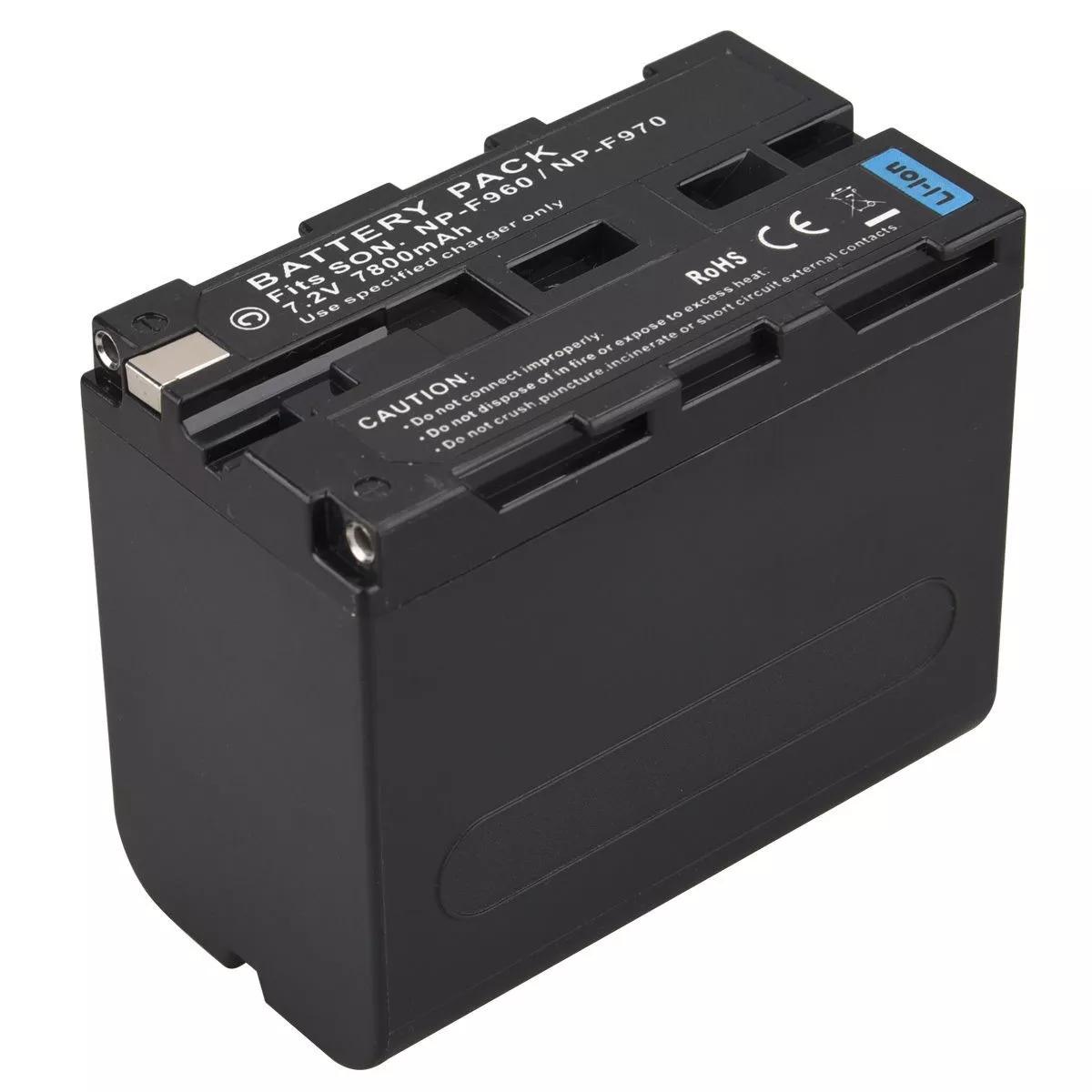 Miniatura Bateria Np- F970 Iluminador Led Yn900 Yn600 Np-f970 Longa