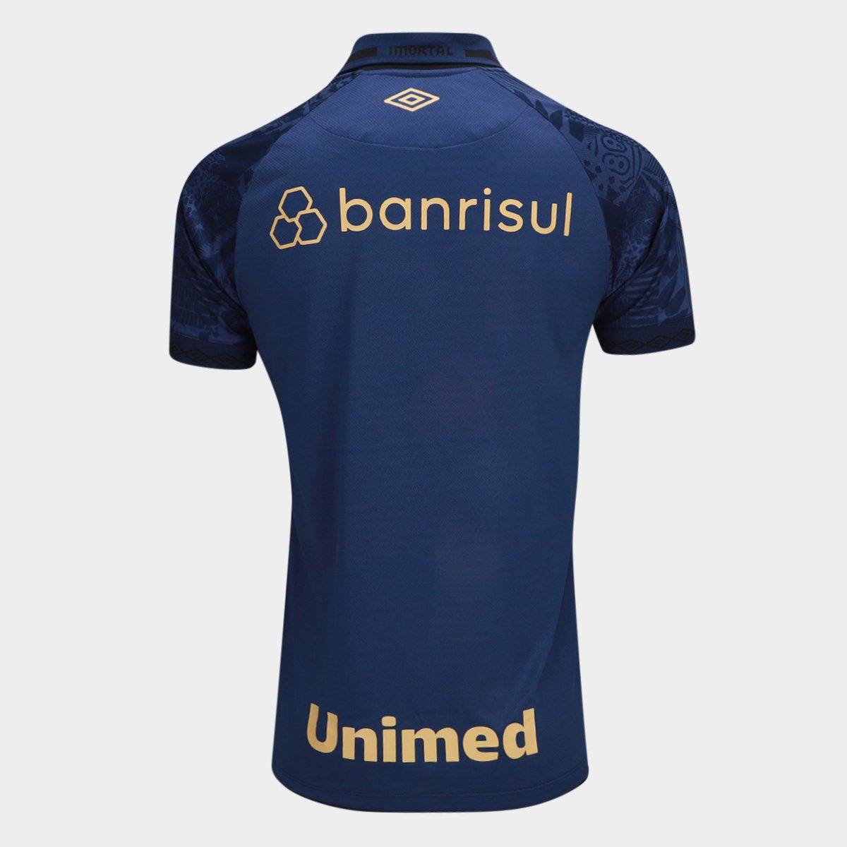 Miniatura Camisa Grêmio III 25/26 s/n Jogador Umbro Masculina Marinho+Preto - EGG