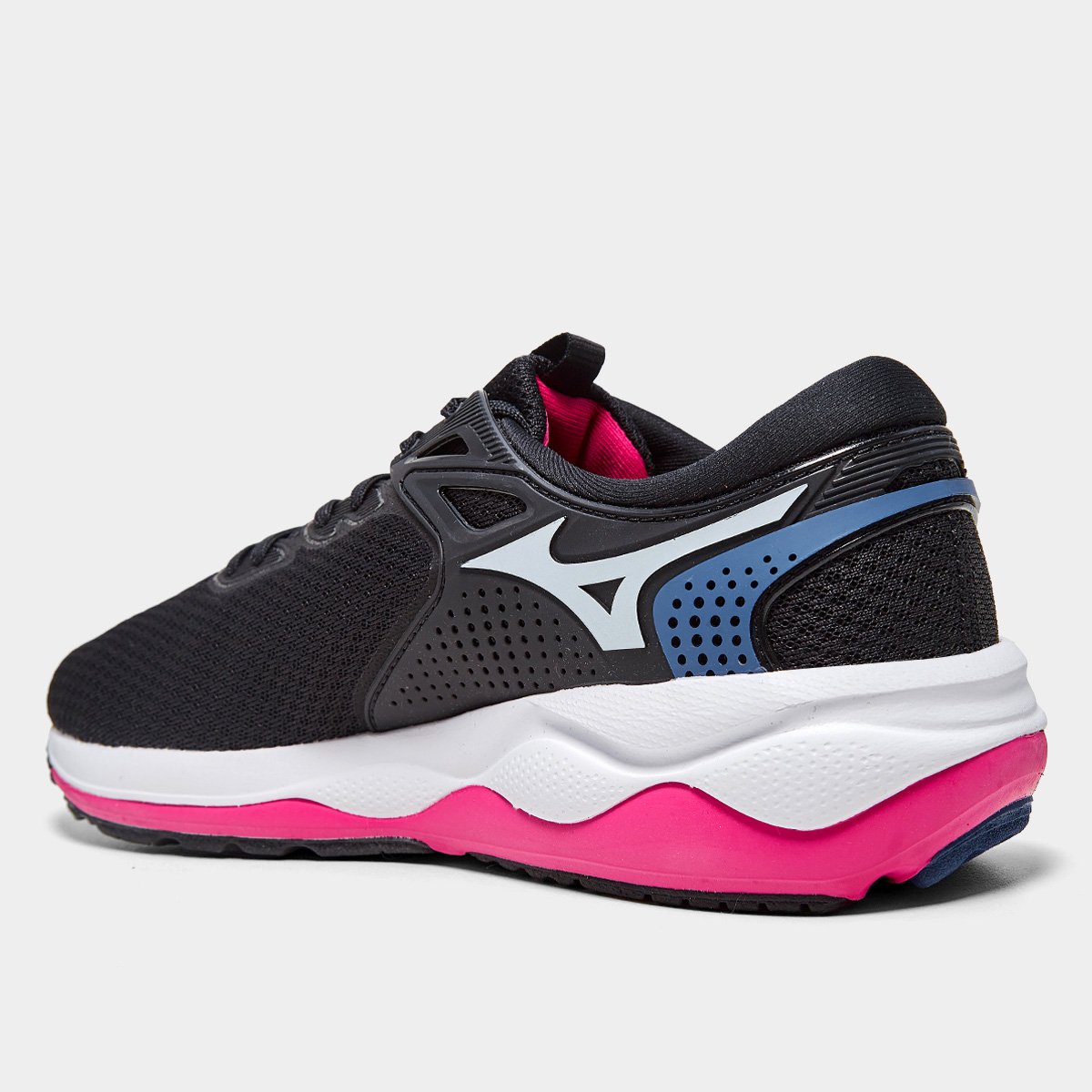 Miniatura Tênis Mizuno Wave Titan 2 Feminino Preto+Rosa - 34