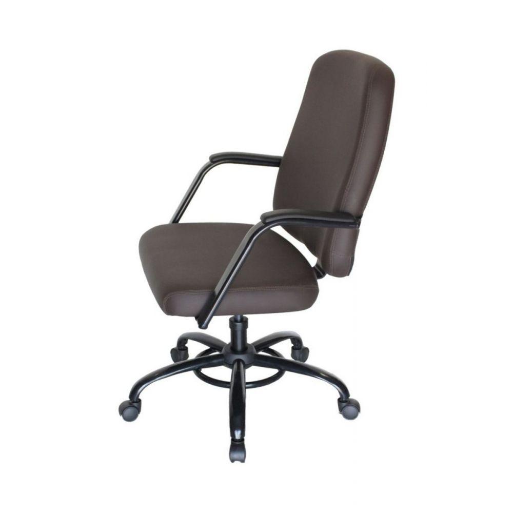 Miniatura Cadeira Para Escritório Para Obesos Até 200kg Marrom