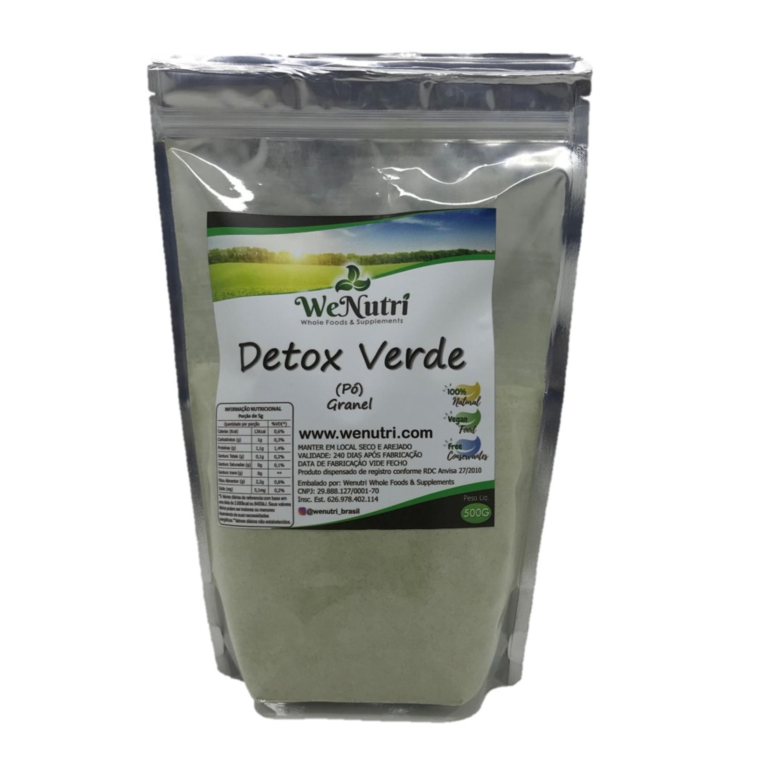 Miniatura Detox Verde Solúvel 1Kg Wenutri Com Nota Fiscal