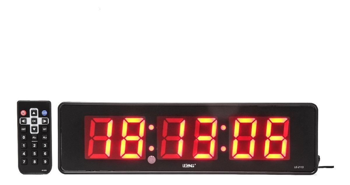 Miniatura Relógio Led Digital Cronometro De Parede Mesa + Controle