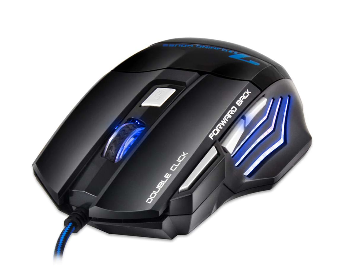 Miniatura Mouse Gamer Laser X7 3200dpi Usb Led 7 Botões Pro T18