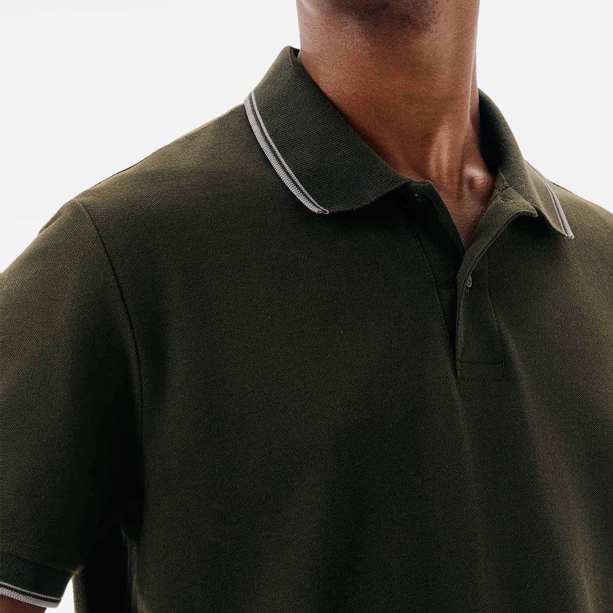 Miniatura Camisa Polo Hering Masculina Verde escuro - G