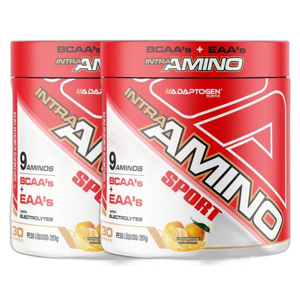 Miniatura 2 Intra Amino Eaa 9 Aminos Bcaa Tangerina 201G Adaptogen