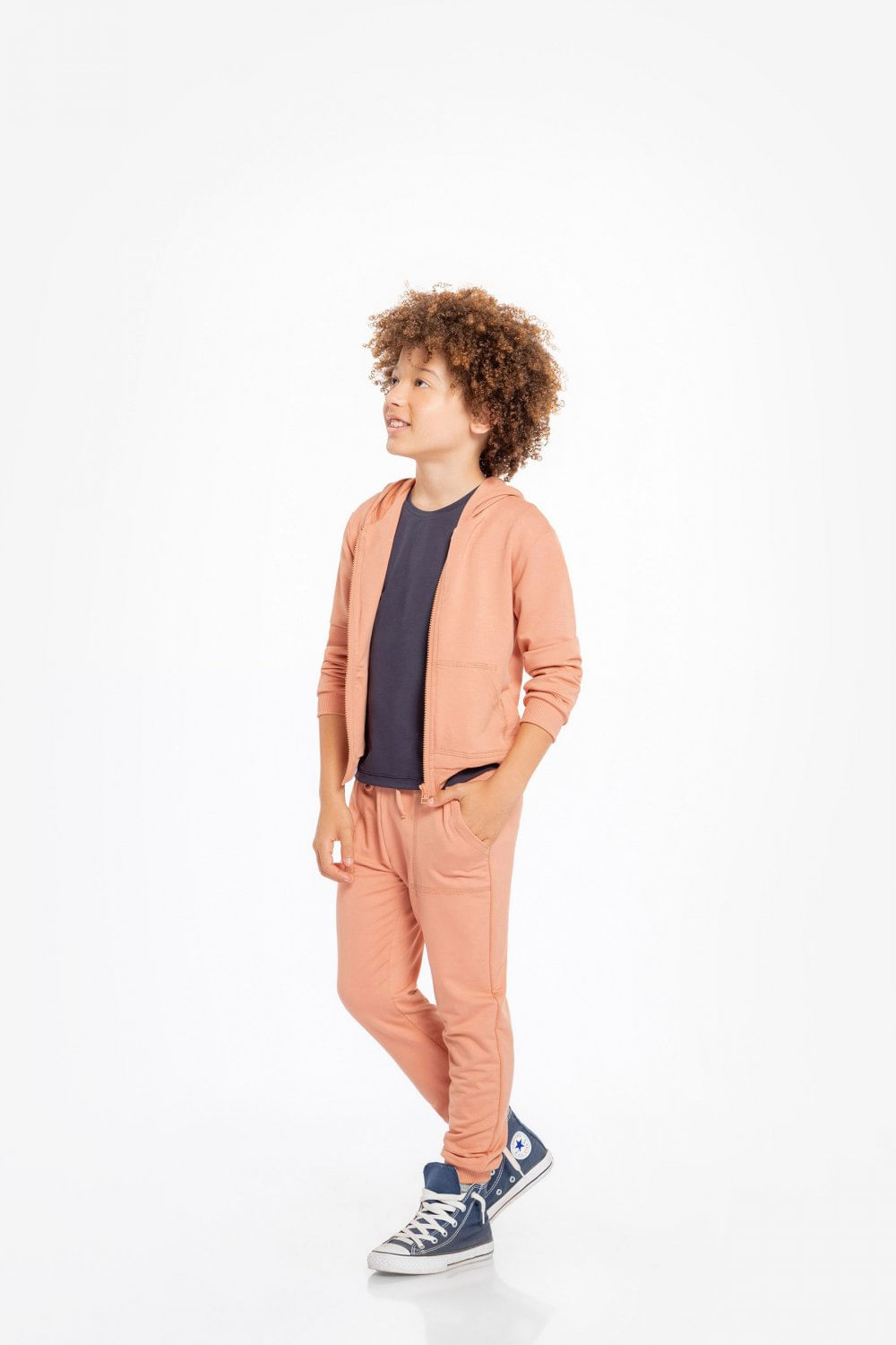 Miniatura Calça Jogger Genderless Kids - Rose Vintage - LIVE! Rosa - 4