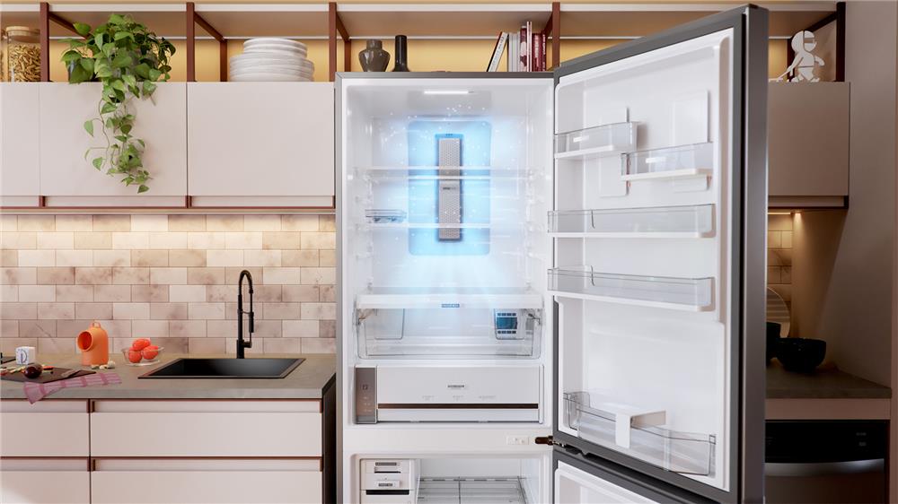 Geladeira Brastemp Frost Free Inverse A+++ 461 litros cor Black Inox com tecnologia Inverter e Freeze Control Advanced - BRE59FE 110V