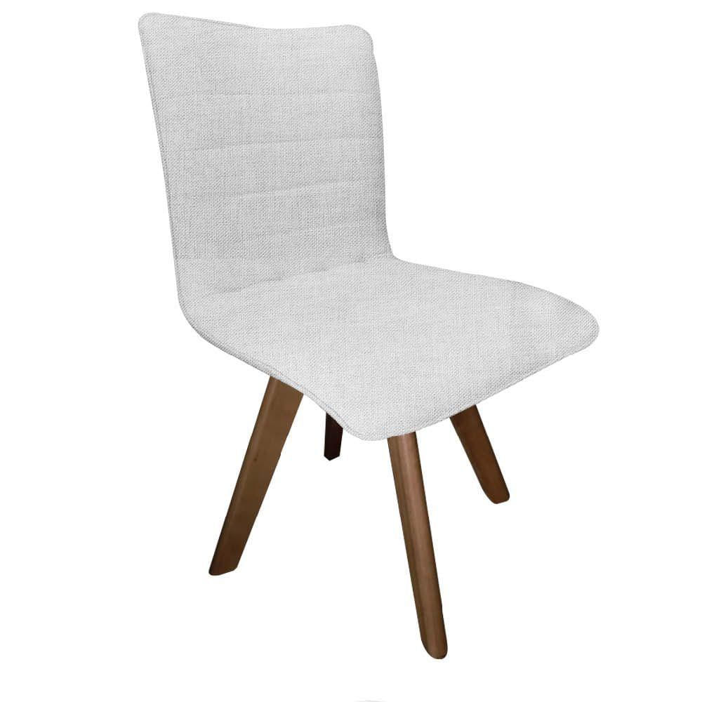 Miniatura Kit 03 Cadeira Giratória Zack Para Sala De Jantar Rústico Linho Bege - Amey Decor