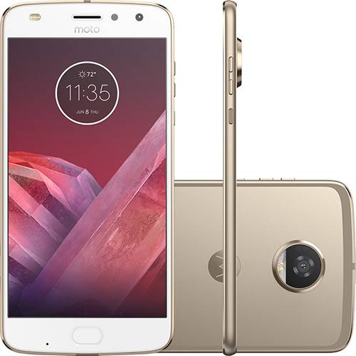 Miniatura Smartphone Motorola XT1710 Moto Z2 Play Ouro Tela 5.5" 64gb