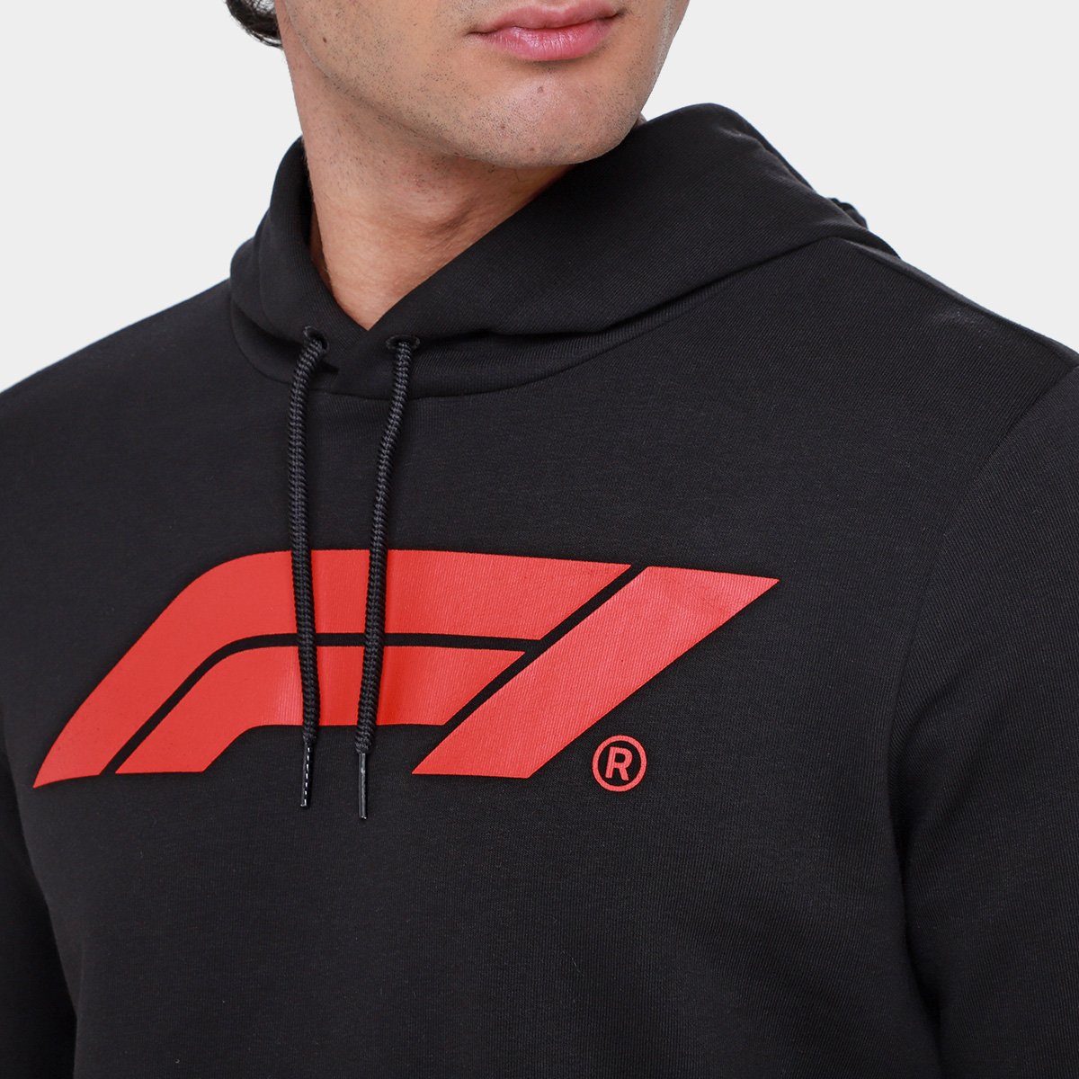 Miniatura Moletom Com Capuz Puma F1 ESS Masculino Preto - EGG
