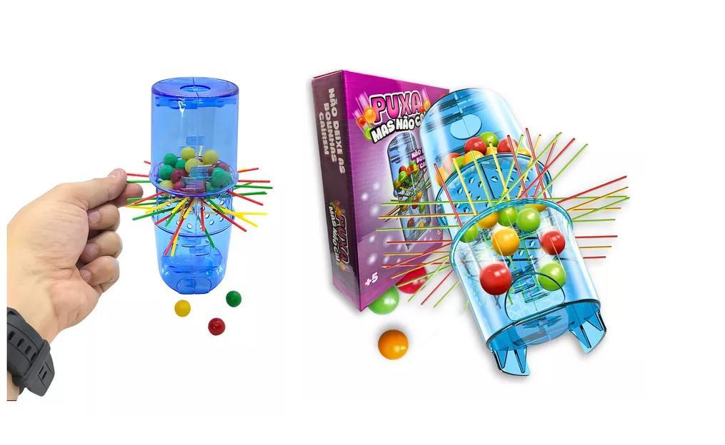 Miniatura Jogo Brinquedo Tira Vareta Não Deixe As Bolinhas Cairem