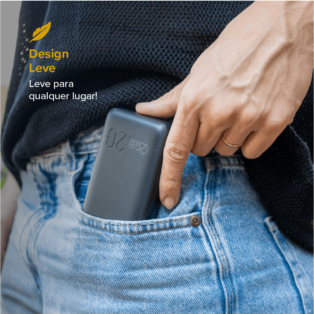 Carregador Portátil Power Bank 20000 mAh 12 W Smart Charge i2GO