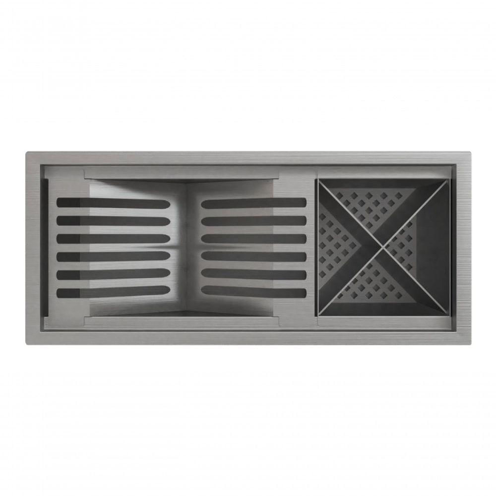 Miniatura Escorredor Louça 3 Módulos Inox Organizador Em Pia úmida