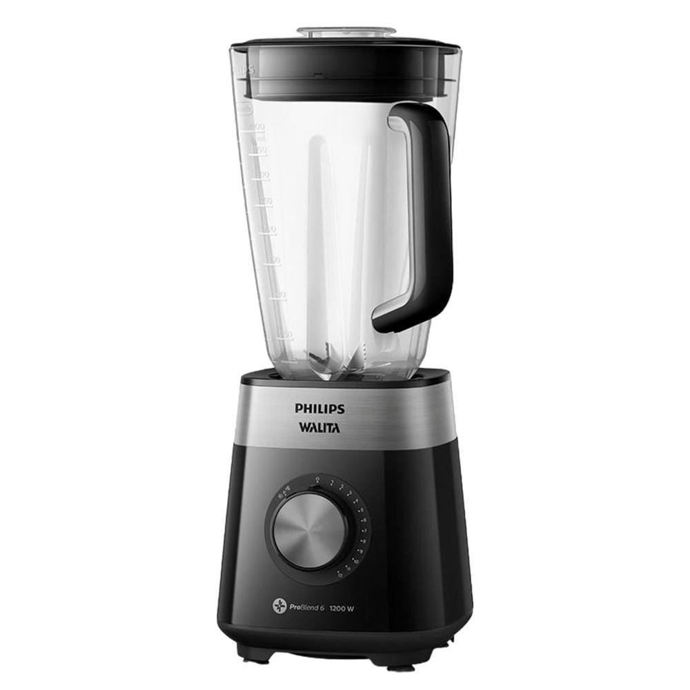 Miniatura Liquidificador Philips Walita Ri2242/91 Jarra Inquebrável 1200w Preto 110V
