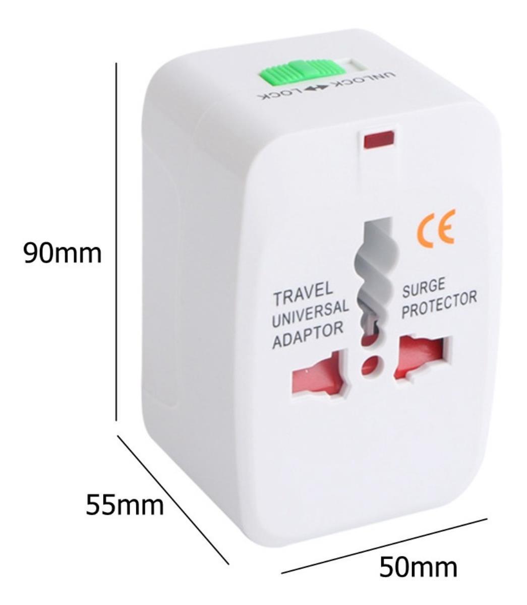 Adaptador Tomada Universal Padrão Europeu Uk Eua Para Brasil