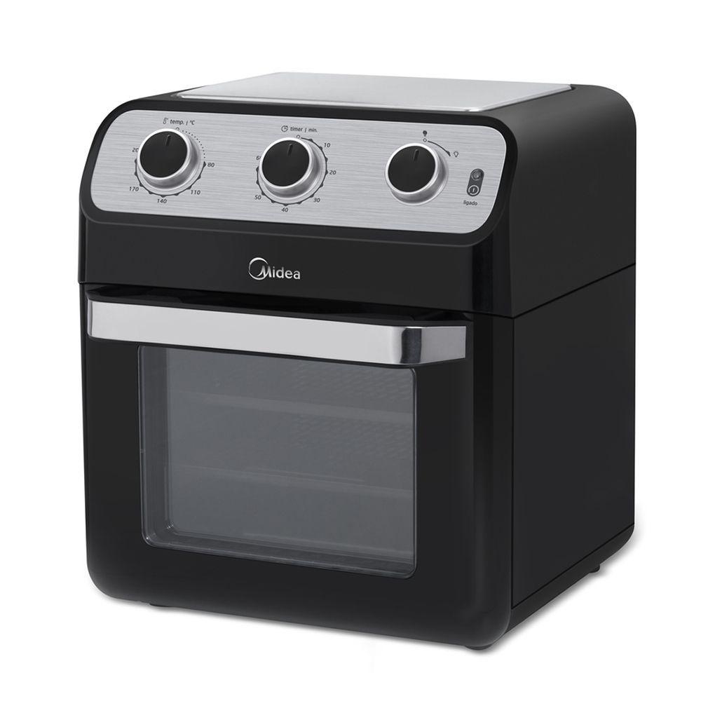 Miniatura Fritadeira Elétrica Air Fryer Midea OvenFryer 12L FFA20P Preto 220V