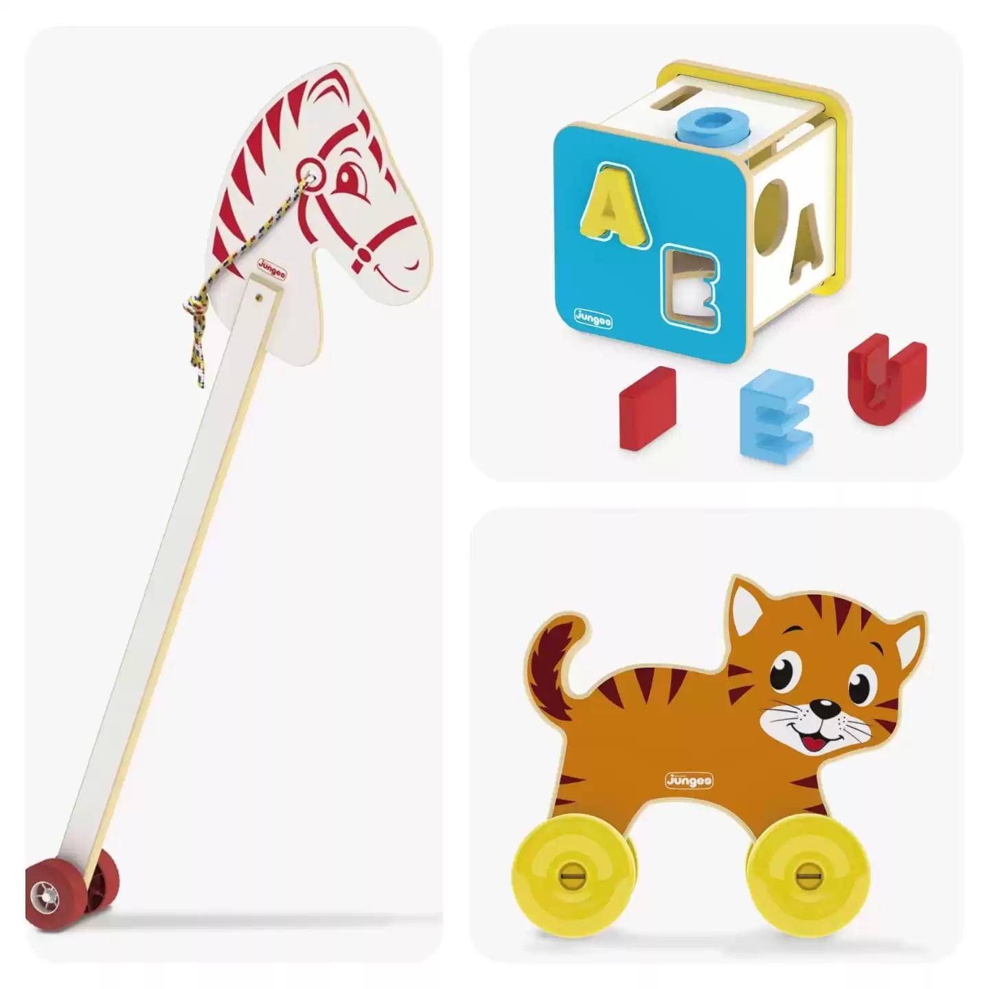 Miniatura Kit De Brinquedos Educativos Primeira Infância 1 Anos +