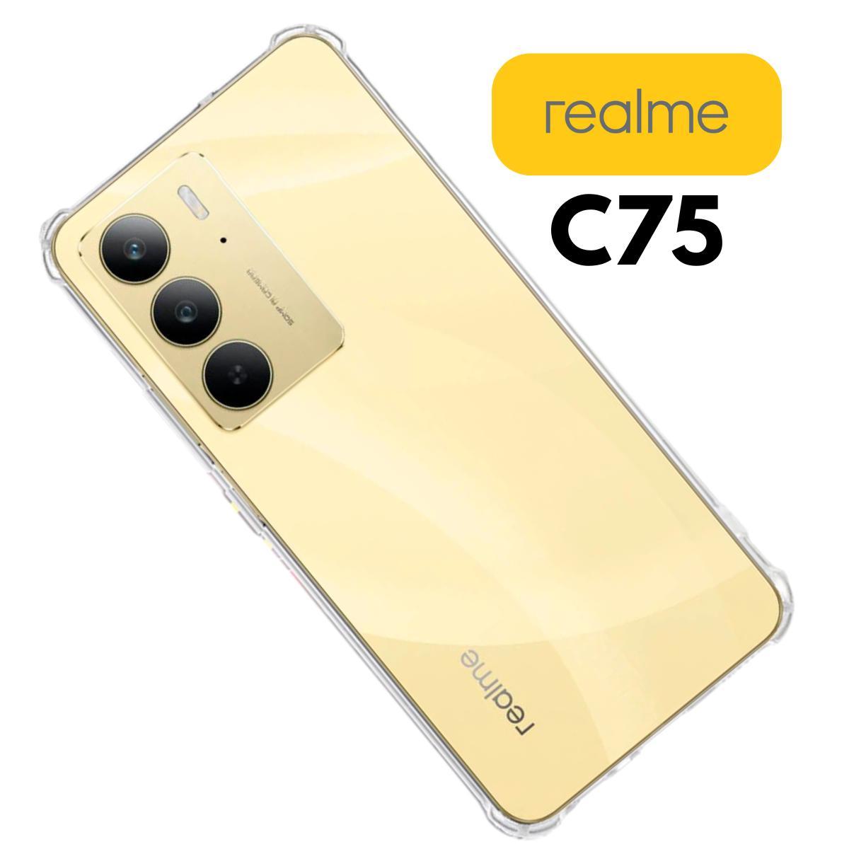 Miniatura Capa Transparente + Película Vidro Compatível Com Realme C75