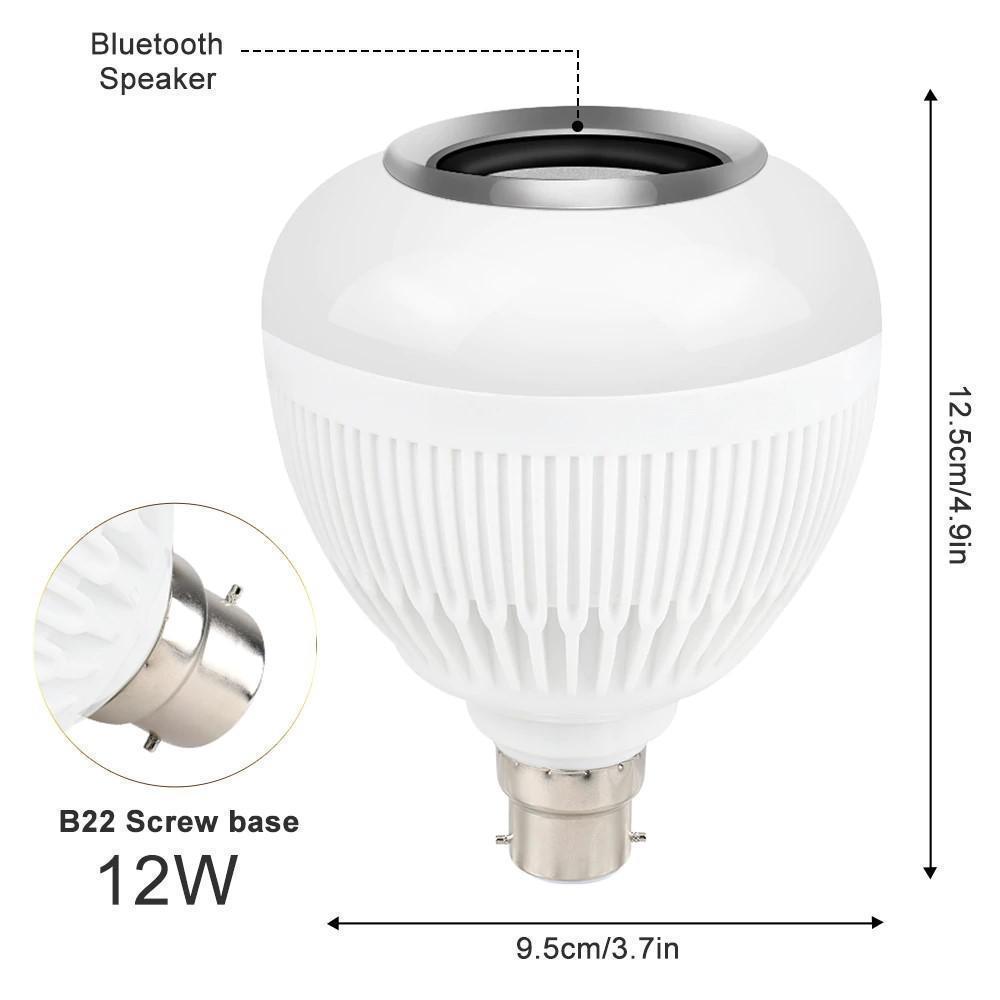 Miniatura Lâmpada Caixa De Som Bluetooth Luz Led Rgb Controle Remoto
