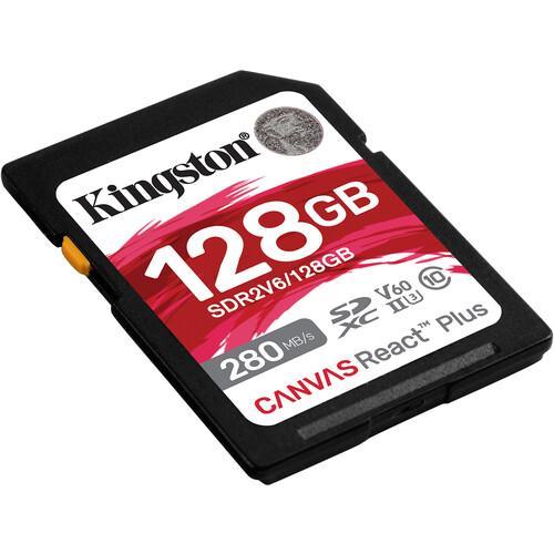 Miniatura Cartão Memória Kingston Sd Xc 128Gb 280Mb/S React Plus