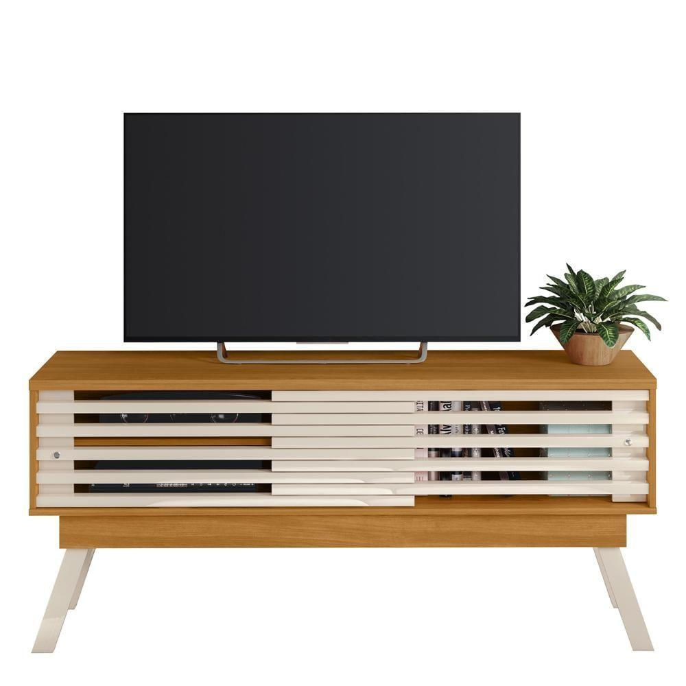 Miniatura Rack Bancada De Tv 65 Pol 150cm Keli Z10 Off/cinamomo - Mpozenato