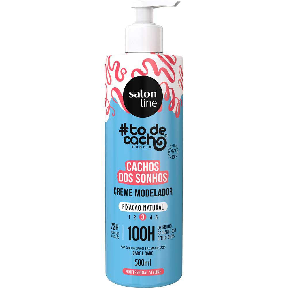 Miniatura Salon Line #Todecacho Cachos Dos Sonhos Fixação Natural Creme Modelador 500ml