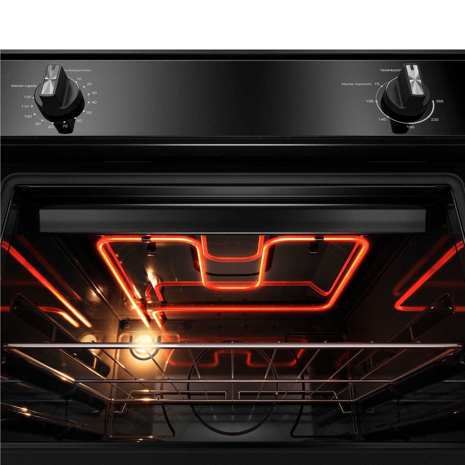 Forno de Embutir Elétrico 47 litros Consul Preto com Timer e Função Gratinar - COB47BE 110V