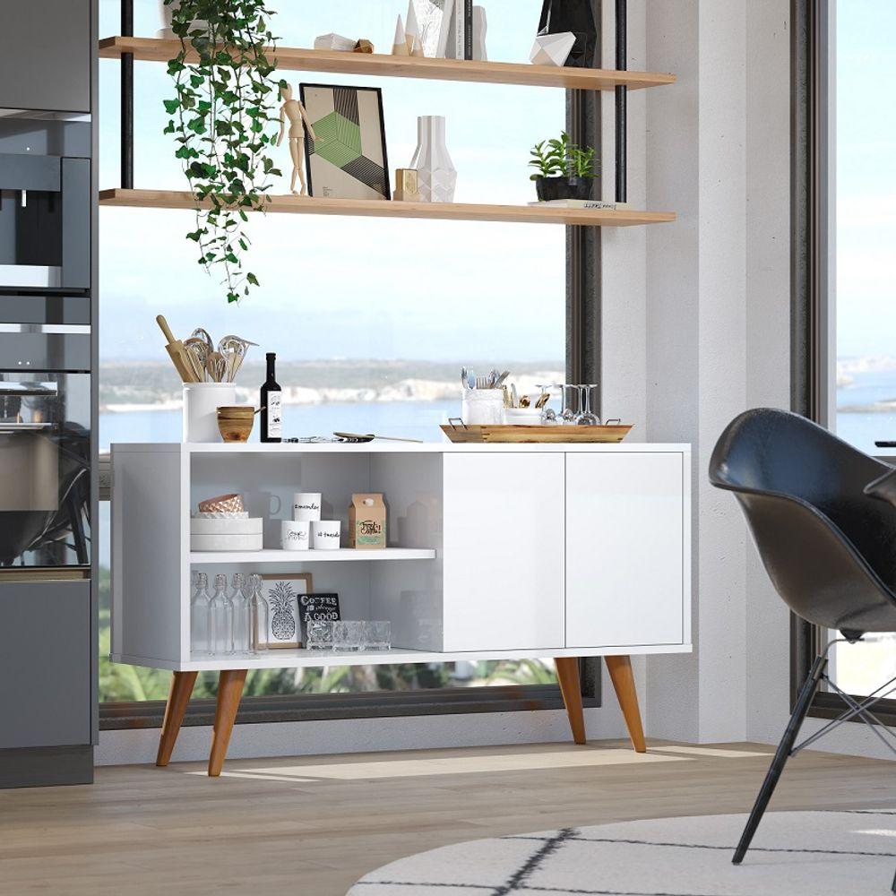 Miniatura Buffet Armário Com 4 Pés Palito E 2 Portas Retrô