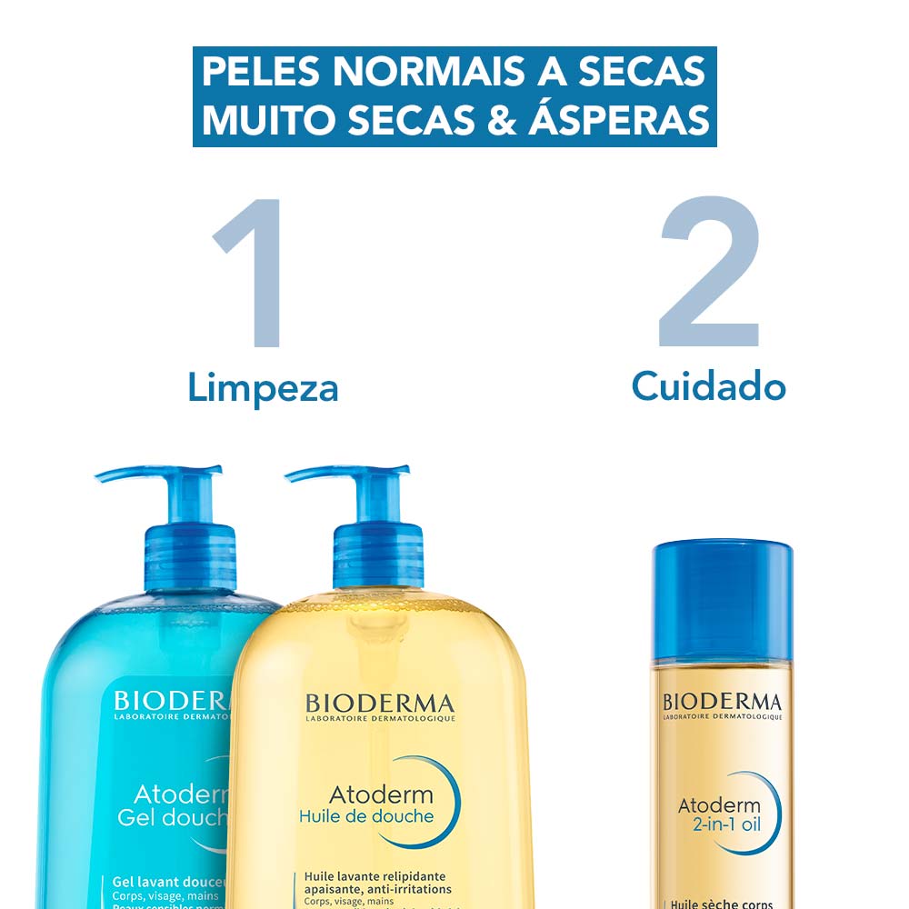 Miniatura Óleo de Banho Corporal Bioderma Atoderm 2 em 1 150ml