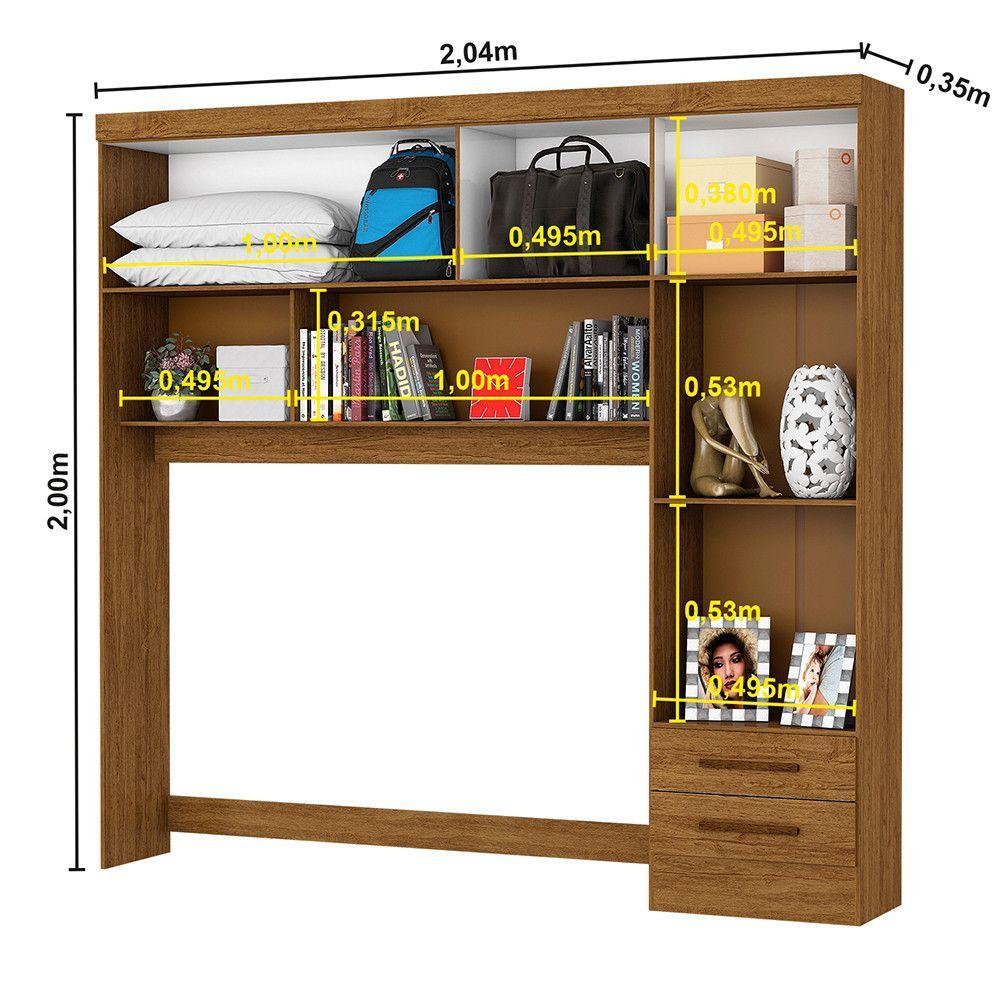 Guarda Roupa Casal Modulado 4 Portas Hércules 4 Portas e 4 Gavetas Cinamomo