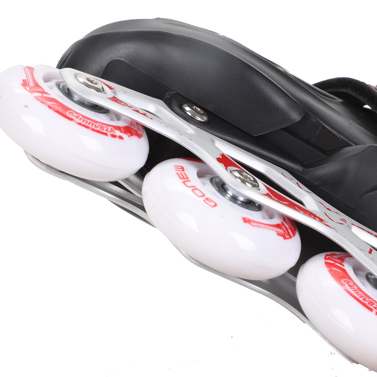 Patins Gonew Fitness Flexx Pró InLine ABEC-9 - 64MM Vermelho - 31/34