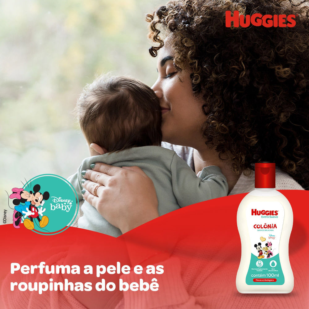 Miniatura Colônia Infantil Huggies Extra Suave 100ml
