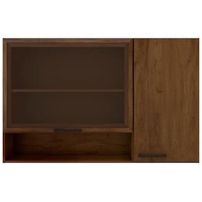 Miniatura Cozinha Completa Bartira Ametista com 7 Portas e 3 Prateleiras - 246,2cm de largura Grapia Platinum