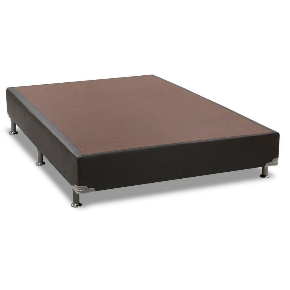 Miniatura Cama Box Base Viúva Universal Courano Nero Black (128x188x20) - Ortobom
