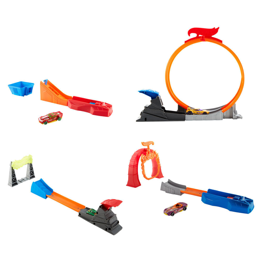 Miniatura Pista Hot Wheels Acrobacia Clássica Sortida