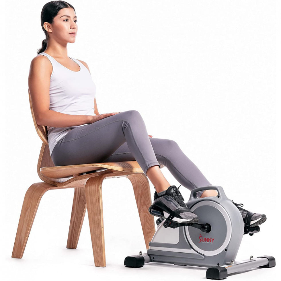 Miniatura Sunny Health Fitness SF B020026 Mini Bicicleta Ergométrica Ideal Para Idosos e Treino de Braço, Perna com Painel D... 110v