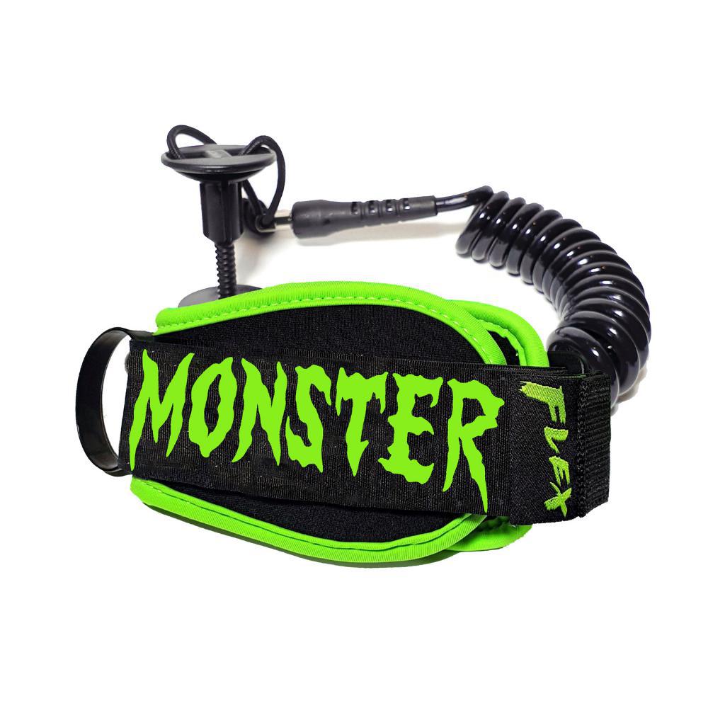 Miniatura Monster Boards Leash Profissional De Bodyboard Verde M