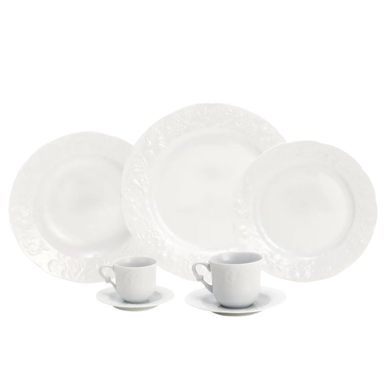 Miniatura Aparelho Jogo De Jantar 42 Peças Porcelana Limoges Vendange