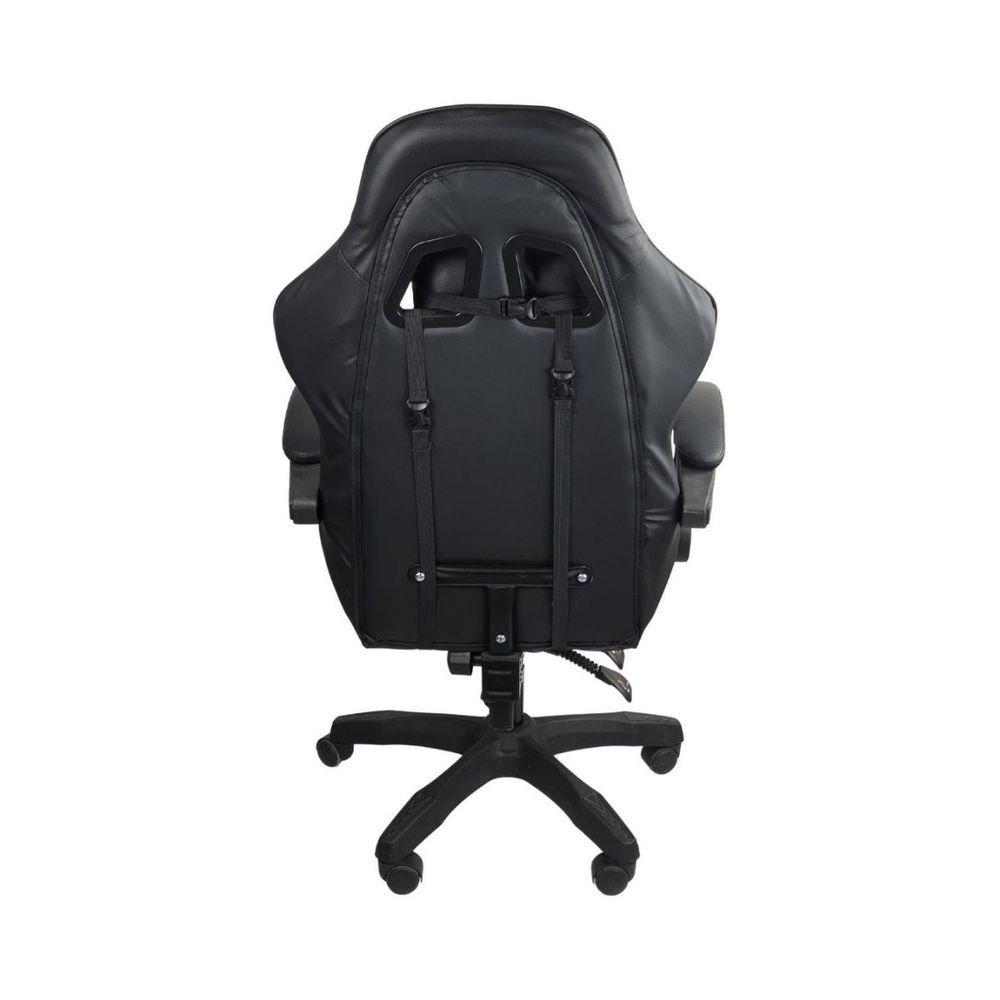 Miniatura Cadeira Gamer Stillus Ergonômica Com Apoio Para Os Pés Preto
