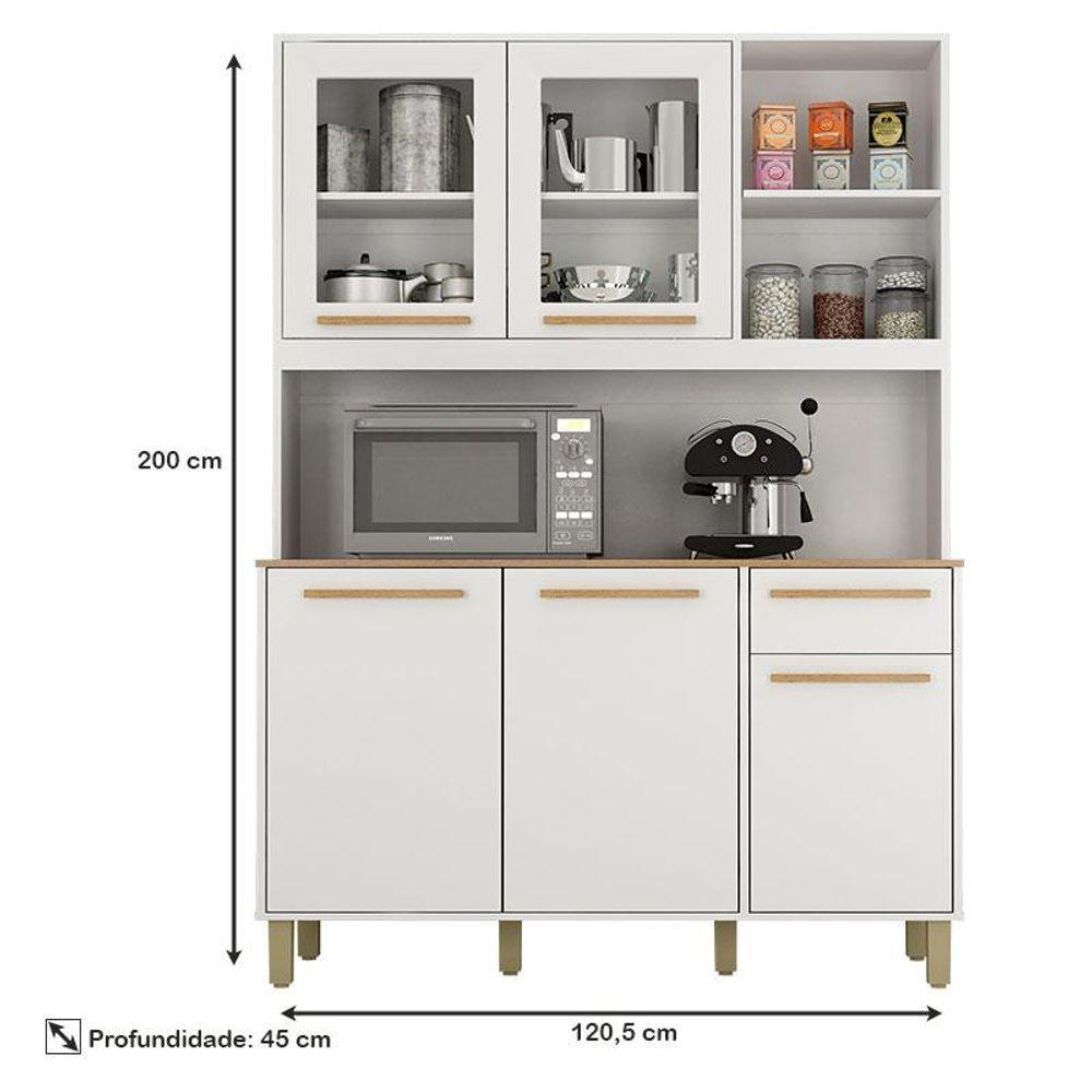 Miniatura Armário De Cozinha Rubi Branco Cinamomo - Valdemóveis