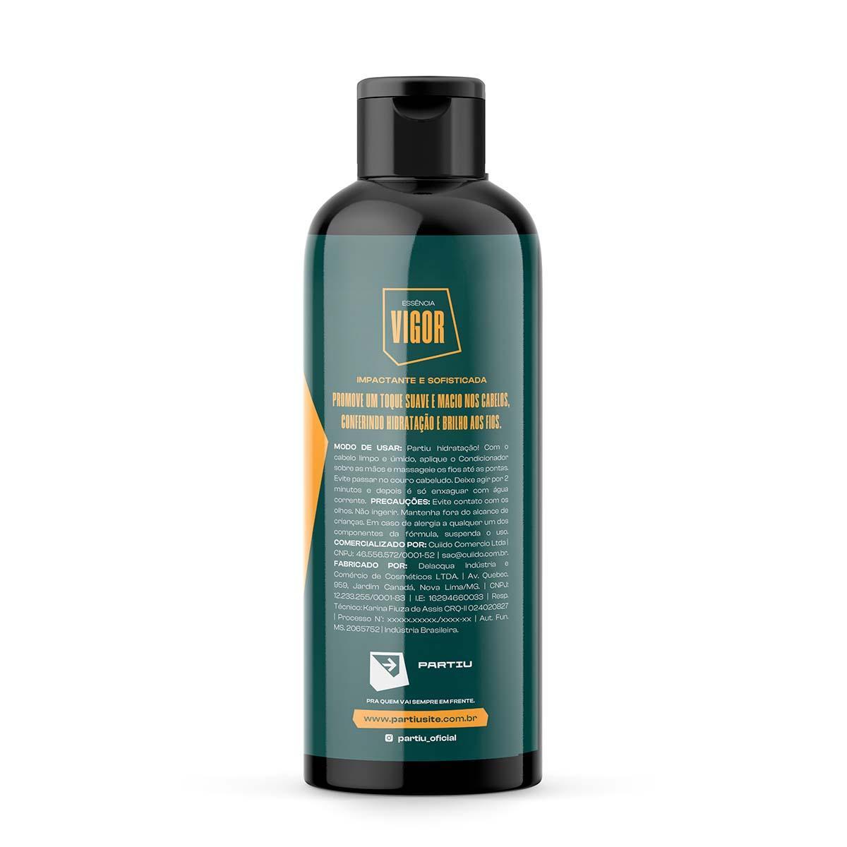 Miniatura Condicionador Para Cabelo Masculino 120G Vigor Partiu