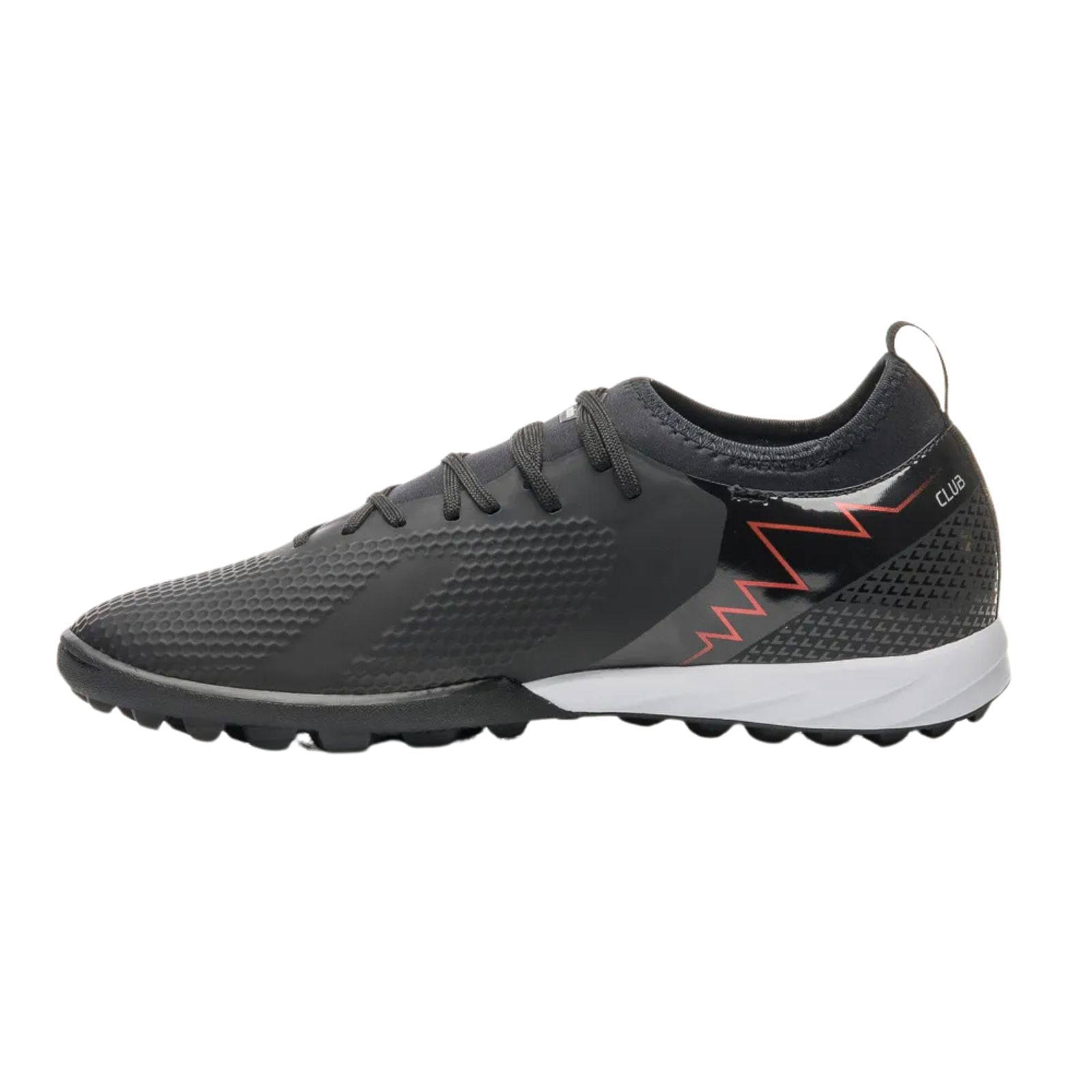 Miniatura Chuteira Society Umbro Adamant Top Speed Club Preto/Vermelho/Branco TAM 37