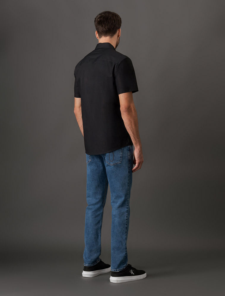 Miniatura Camisa Masculina Logo No Peito Calvin Klein Jeans - Preto Camisa Masculina Logo No Peito Calvin Klein Jeans Preto g
