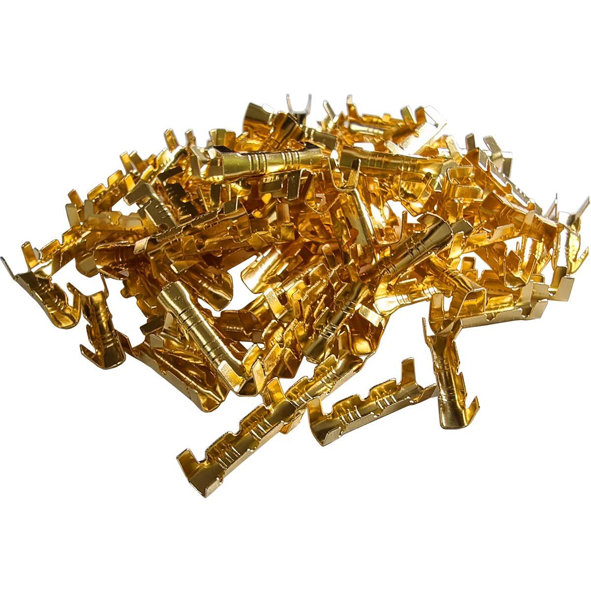 50 Terminal Automotivo Luva Emenda Fio 0,3-1,5 + 50 Retrátil