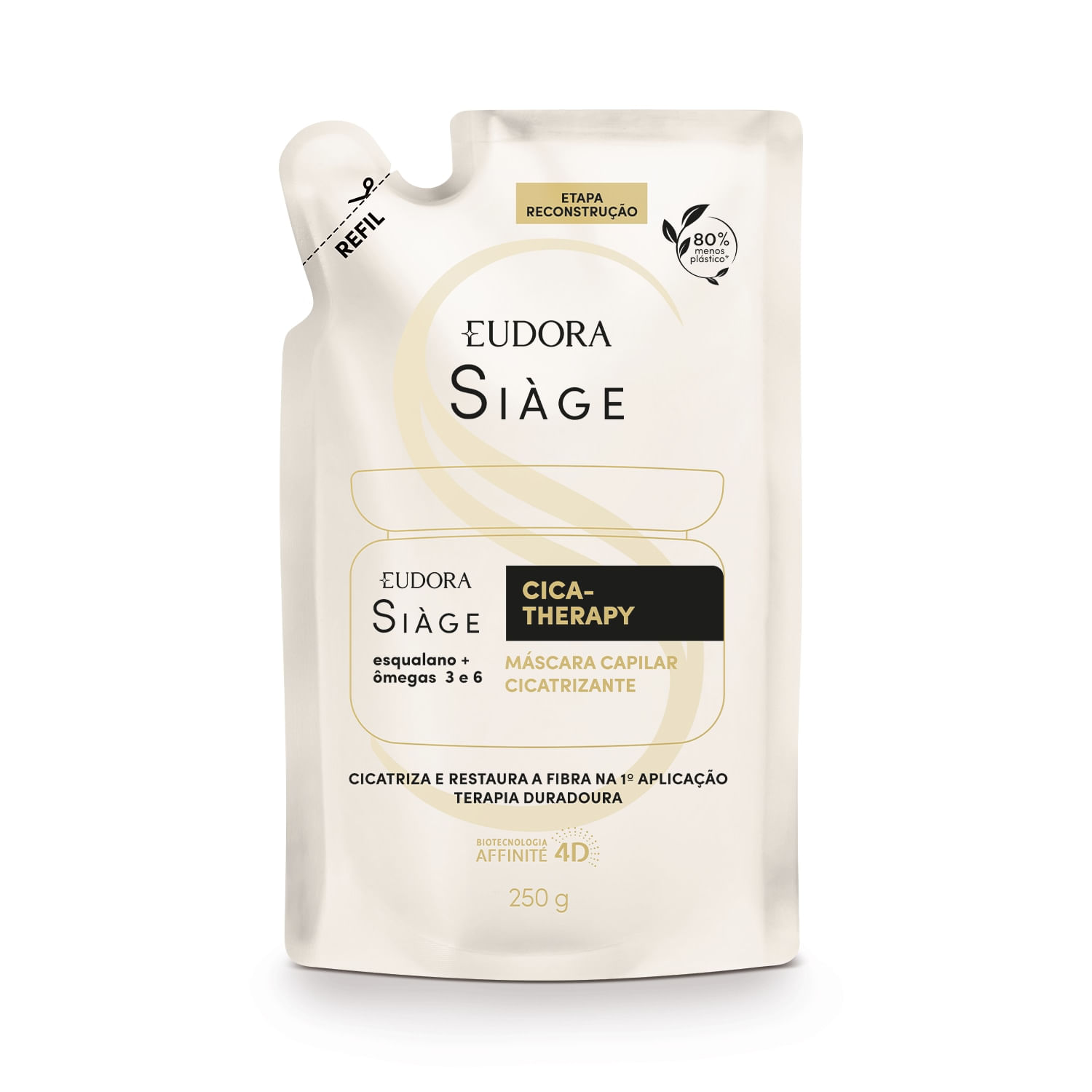 Miniatura Eudora Siàge Cica-Therapy Refil Máscara Capilar 250g